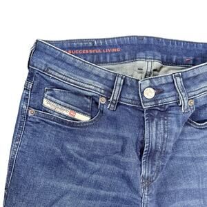 Diesel Jeans Mens 28x32 1979 Sleenker Blue Denim 5 Pocket Low Skinny Denim Dark